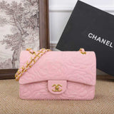 Chanel Classic Double Flap Pink Bag premium replica - image 2