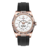 Rolex Oyster Perpetual White Dial Watch premium replica - image 2