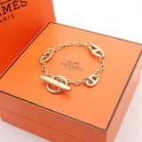 Hermès Chaine Ancre Farandole Bracelet Gold Plain Jewelry premium replica - image 4