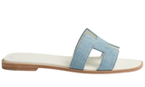 Hermès Slipper Oran Light Blue Slides premium replica - image 4