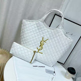 YSL Bag Icare Maxi White Lambskin Bag premium replica - image 4