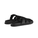 Hermès Slipper Chypre Black Calfskin Slides premium replica - image 3