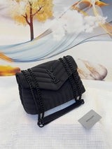 YSL Bag Loulou Grey Black Bag premium replica - image 4