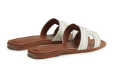 Hermès Slipper Oran White Slides premium replica - image 3