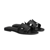Hermés Slipper Oran Black Crystal Embellishments Slides premium replica - image 3