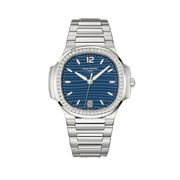 Patek Philippe Nautilus Blue Dial Silver Watch premium replica - image 1