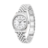 Rolex Datejust White Diamond Dial Watch premium replica - image 2