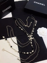Chanel Long Cc Multi-Strand Lariat Necklace Jewelry premium replica - image 5