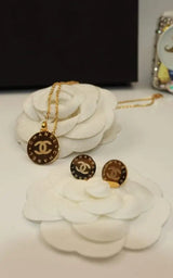 Chanel Vintage Inspired Cc Medallion Gold Tone Resin Jewelry premium replica - image 4