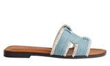 Hermès Hermès Slipper Oran Bleu Clair Slides premium replica - image 4