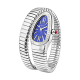Bvlgari Serpenti Tubogas Blue Dial Silver Steel Watch premium replica - image 3