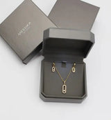 Messika Jewelry Long Pavé Station Necklace Earrings Set Jewelry premium replica - image 5