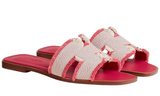 Hermès Hermès Slipper Oran Framboise Slides premium replica - image 2
