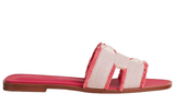 Hermès Hermès Slipper Oran Framboise Slides premium replica - image 4