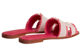 Hermès Hermès Slipper Oran Framboise Slides premium replica - image 3
