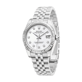 Rolex Datejust White Diamond Dial Watch premium replica - image 3