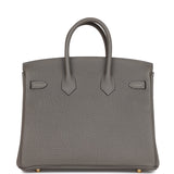 Hermès Birkin 25 Gris Meyer Togo Bag premium replica - image 3