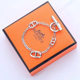 Hermès Chaine Ancre Farandole Bracelet Gold Plain Jewelry premium replica - image 5