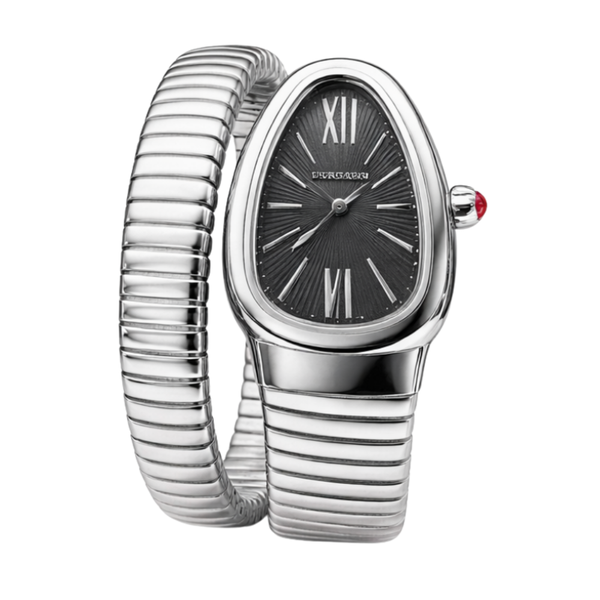 Bvlgari Serpenti Tubogas Steel Black Opaline Dial Watch