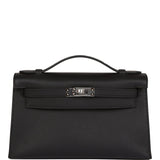 Hermès Kelly Pochette Black Swift Bag premium replica - image 1