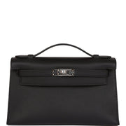 Hermès Kelly Pochette Black Swift Bag premium replica - image 1