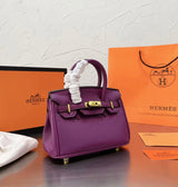 Hermès Birkin 25 Purple Bag premium replica - image 4