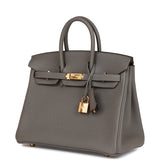 Hermès Birkin 25 Gris Meyer Togo Bag premium replica - image 4