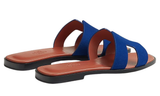 Hermès Hermès Slipper Oran Bleu Smalt Slides premium replica - image 3