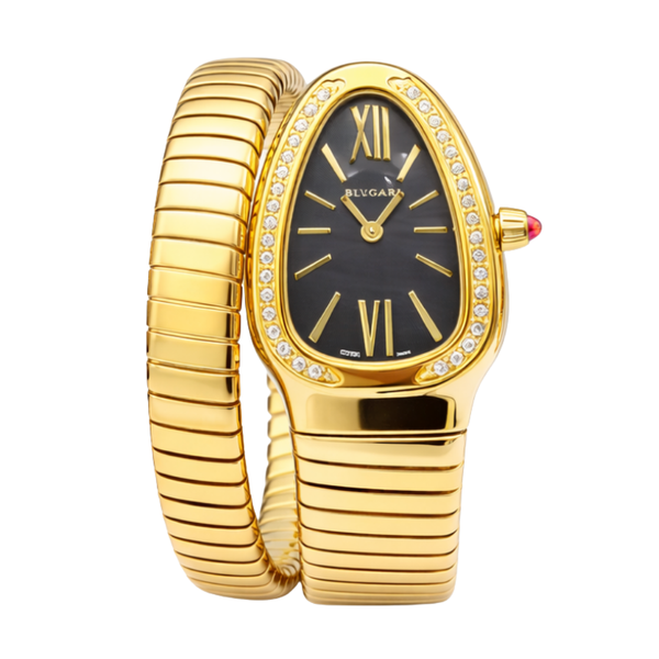 Bvlgari Serpenti Tubogas Yellow Gold Diamond Watch