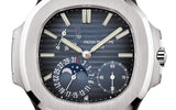 Patek Philippe Nautilus Dark Blue Dial Silver Tone Watch premium replica - image 4
