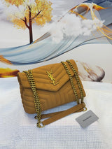YSL Bag Loulou Matelassé Cheddar Leather Bag premium replica - image 4