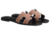 Hermès Hermès Slipper Oran Rose Perle Slides premium replica - image 2