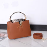 Louis Vuitton Ćapucines Taurillon Brown Cap premium replica - image 4