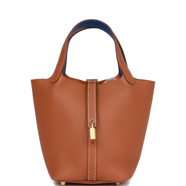 Hermès Eclat Picotin Lock 18 Gold Clemence Bag