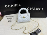 Chanel Kelly Nano Calfskin White Bag premium replica - image 4
