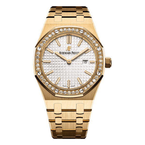 Audemars Piguet Royal Oak Silver Index Watch – Yellow Gold