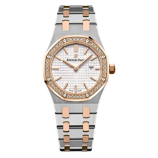 Audemars Piguet Royal Oak Index Dial Watch – Rose Gold, Silver Tone premium replica - image 1