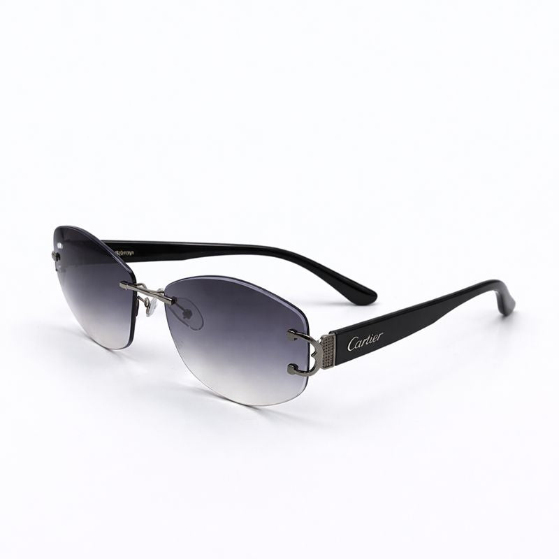 Cartier Slim Black Aviator Sunglasses premium replica - image 1
