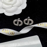 Dior Crystal Stud Earring Silver Jewelry premium replica - image 5