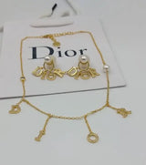 Dior Layered Charm Necklace Gold Jewelry premium replica - image 5