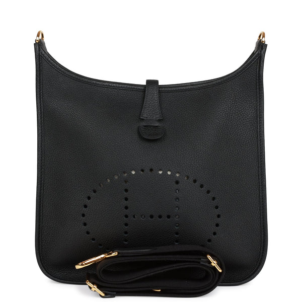 Hermès Evelyne Pm Black Clemence Bag