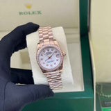 Rolex Datejust 31 Everose Gold-President Bracelet Watch premium replica - image 4