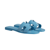 Hermés Slipper Oran Turquoise Slides premium replica - image 2