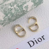 Dior Pearls Earrings Gold Jewelry premium replica - image 5