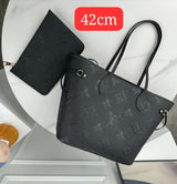Louis Vuitton Neverfull Mm Black Monogram Bag premium replica - image 4