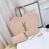 YSL Bag Icare Maxi Quilted Lambskin Tote Pale Bag premium replica - image 4