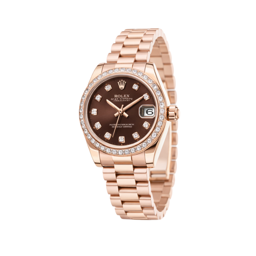 Rolex Datejust Chocolate Diamond Bezel Watch premium replica - image 2