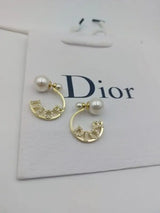 Dior Pearls Earrings Gold Jewelry premium replica - image 5