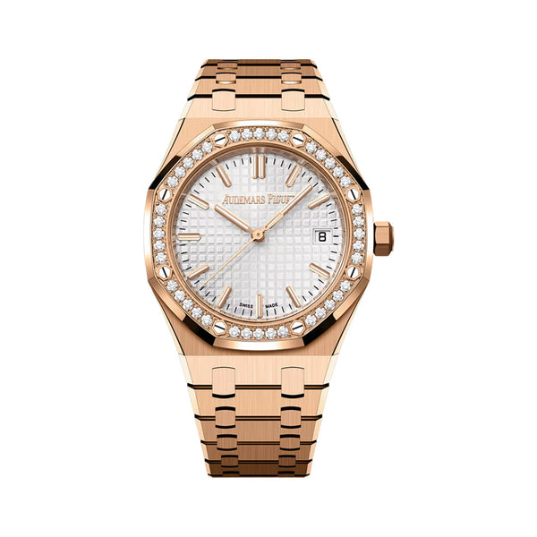 Audemars Piguet Royal Oak Diamond Dial Watch – Rose Gold