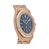 Audemars Piguet Royal Oak Rose Gold Blue Dial Watch premium replica - image 3